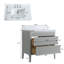 Ensemble de meuble-lavabo autoportant 30 po avec 2 poignées et plateau en marbre d'ingénierie - entièrement assemblé-2075905019-2075905016-2075905022