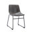 Halterman Tufted Faux Leather Upholstered Side Chair with Metal Sled Base-1478571797