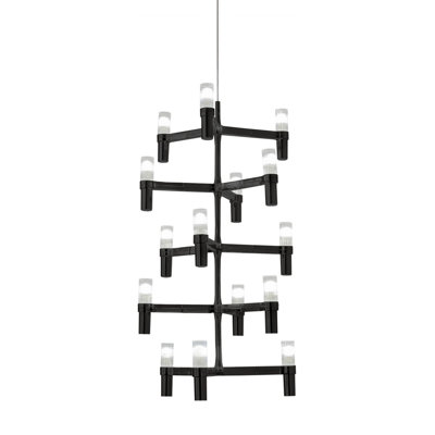 Lustre linéaire spoutnik 15 lumières moderne Bouknight