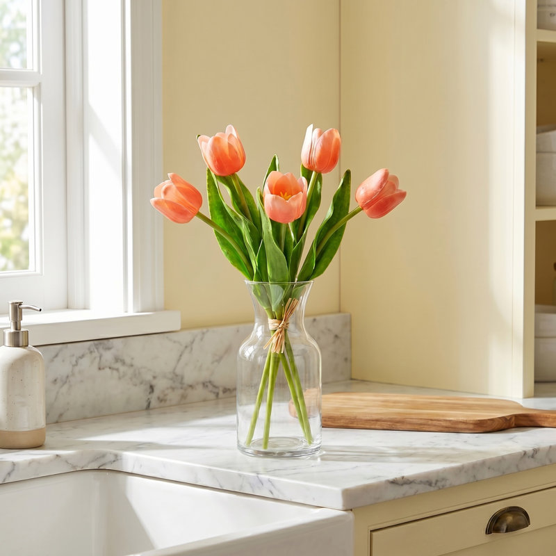 Bouquet de tulipes 14 "Natural Touch Spring , Rouge