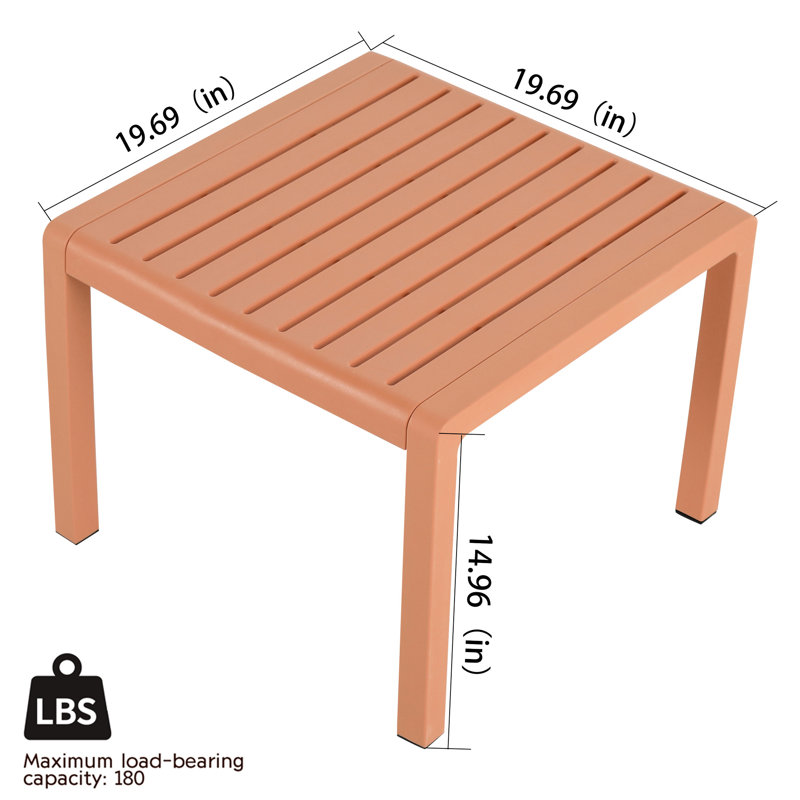 2 Furniture , Indoor/outdoor, Chair, Coffee Table, Apricot Brown, Weather , Easy Cleanup, 10 Assembly, Backyard Brown Patio With 1 Chair And High-grade Pp, For Garden Parties