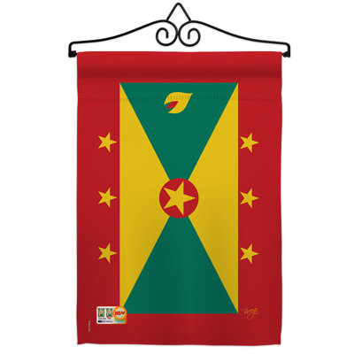 Impressions décoratives de polyester de 2 côtés 19 x 13 po  drapeau de jardin