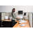 West Wick Adjustable Metal Base Standing Desk Converter-190491238