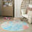 Zoomie Armita Machine Washable 5' x Round Multicolor Indoor Rug