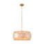 Luminaire suspendu coquillage réglable avec abat-jour en corde de coton Costal