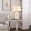 Lampe de table 17,75 en céramique blanche-659439248
