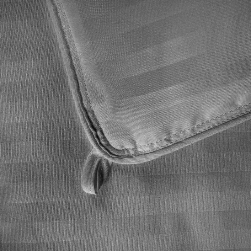 Édredon réversible en duvet synthétique 100% microfibre brossée, Édredon simple / simple TG, Argent