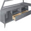 Full-size loft bed with 7 drawers, 2 shelves and desk-121110473