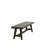 Contemporary Style 1Pc Dining Bench Grey Color Wooden Seat Dining Room Bench