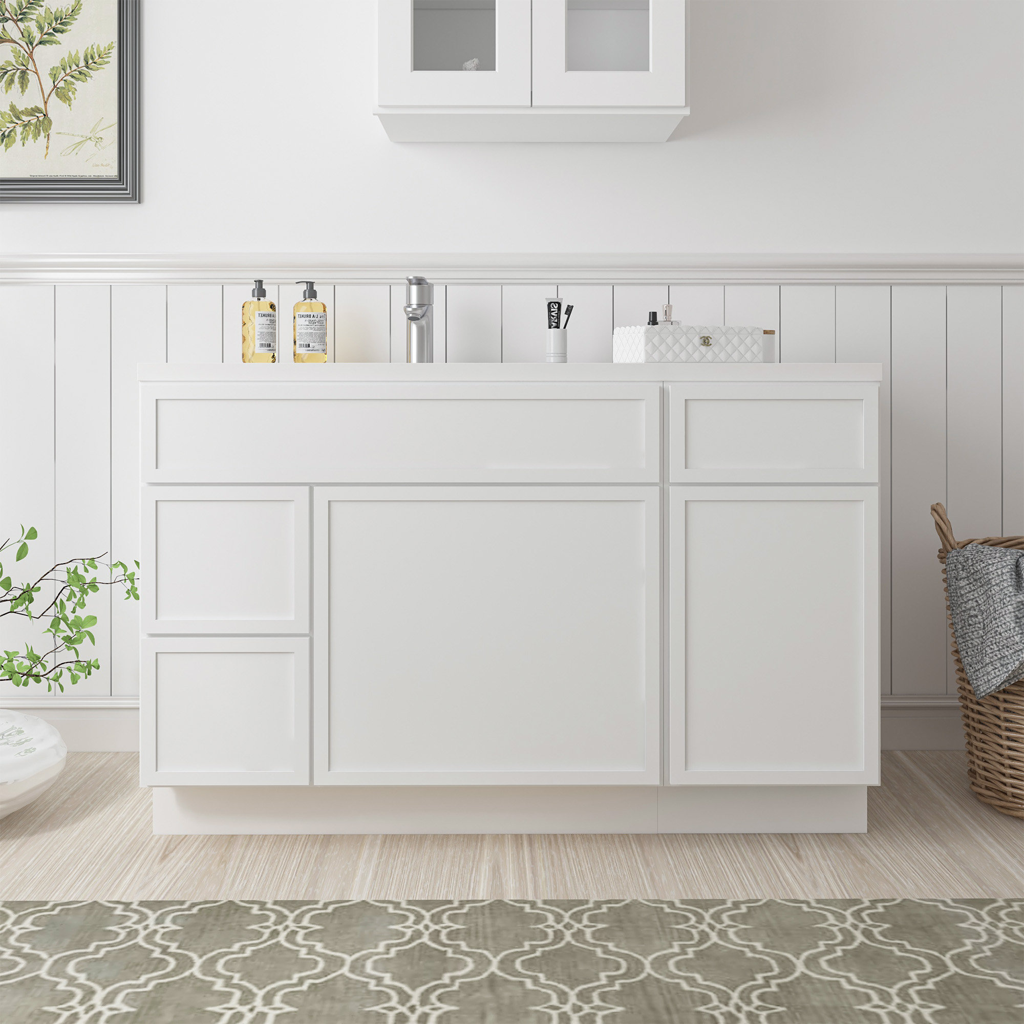 Home Beyond 51'' Single Bathroom Vanity Base Only | Wayfair