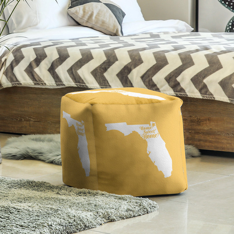 Repose-pieds à cubes jacksonville the home, Jaune