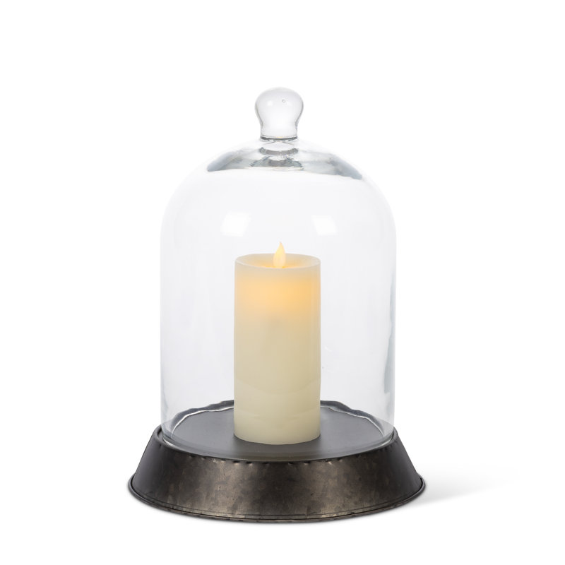 Cloche en verre, H 12,99 po x l 9,84 po x P 9,84 po