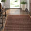 Interlace Geometric Area Rug in Brown/Gold