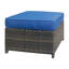 Ensemble de conversation en osier / rotin pour 4 personnes avec coussins-1074686392