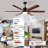 Modern Ceiling Fan With Light, 6 Solid Wood Blades Ceiling Fan With Remote, Dc Motor, 3 Color Temps, Timer & Memory, Indoor Outdoor Large Ceiling Fan, Quiet 6 Blades Ceiling Fan For Living Room Bedroom Kitchen Covered Gazebo-347423696
