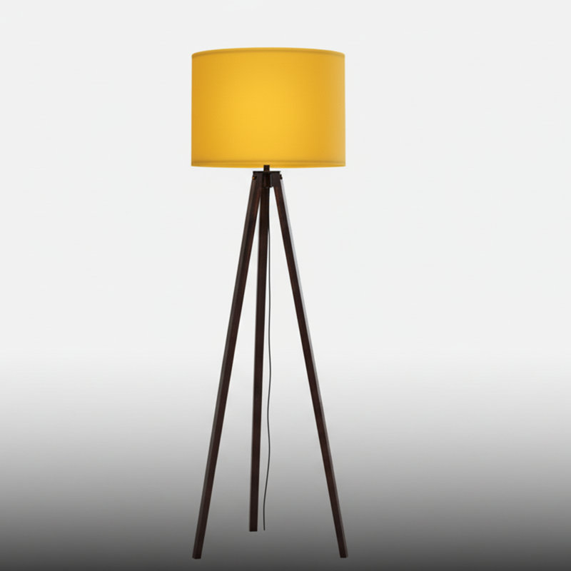 Mustard Tripod Floor Lamp