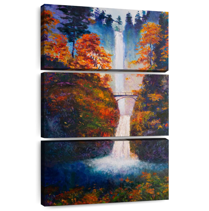Alvord Multnomah Falls, 38" H x 24" W