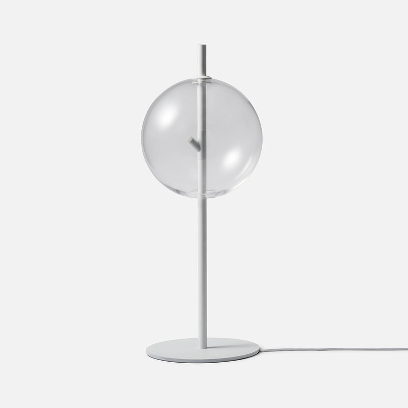 Metal Table Lamp, White