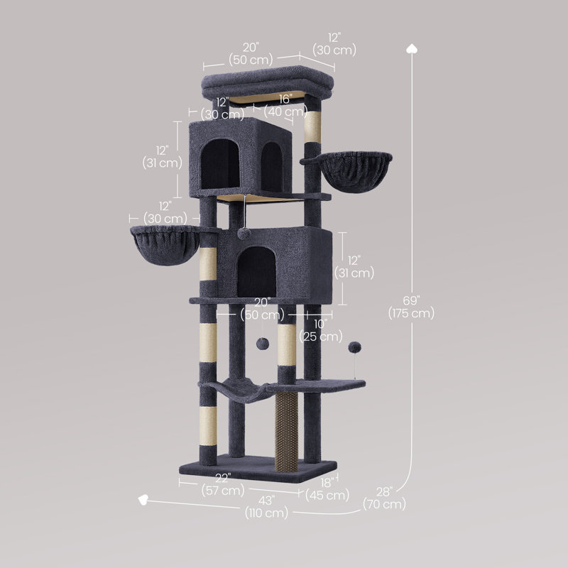 Cat Tree, Dark Gray