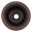12" Round Hammered Copper Champagne Bar/Prep Sink