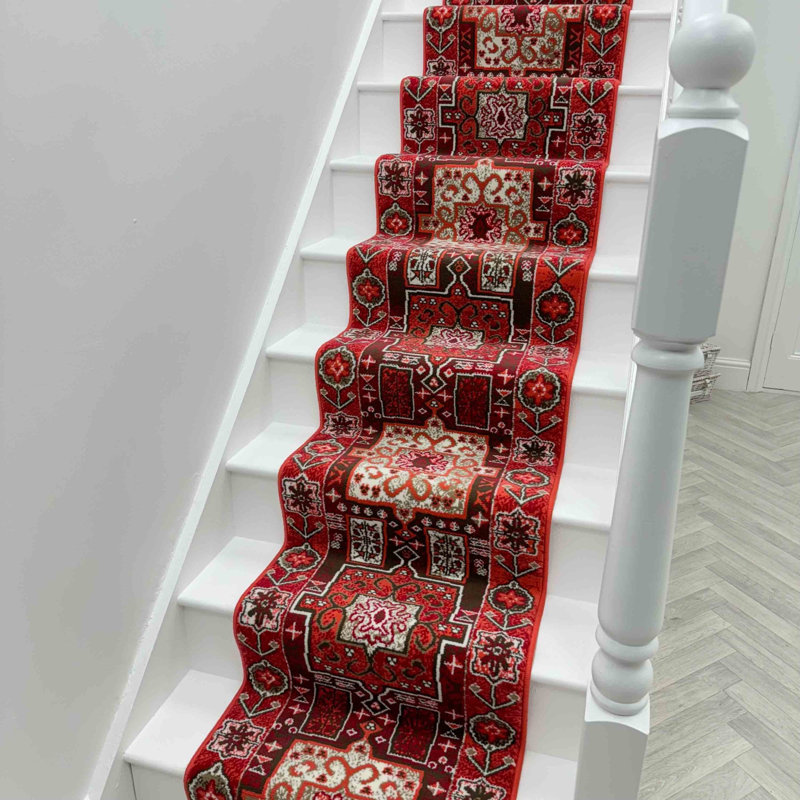 Stair Runner Abstract Area Rug, Stair Runner 60 x 690 cm