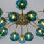 Lustre suspendu Spoutnik en verre Blossom Bule-187444901
