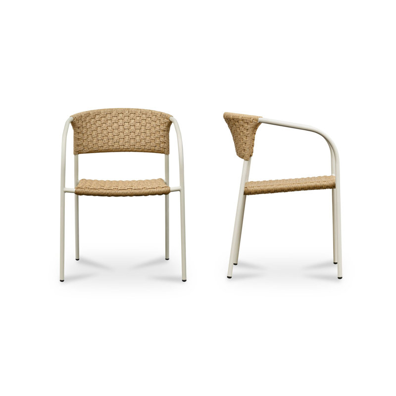 Polene Outdoor Dining Armchair, Tan, Beige