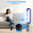 38” Bladeless Tower Fan With Remote, Air Circulator Cooling Fan For Indoor Use, 24 Speeds Settings, 12 Timer, Quiet Oscillating Fan For Home Bedroom Office-106803604