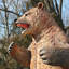 Statue grandeur nature grizzly qui grogne