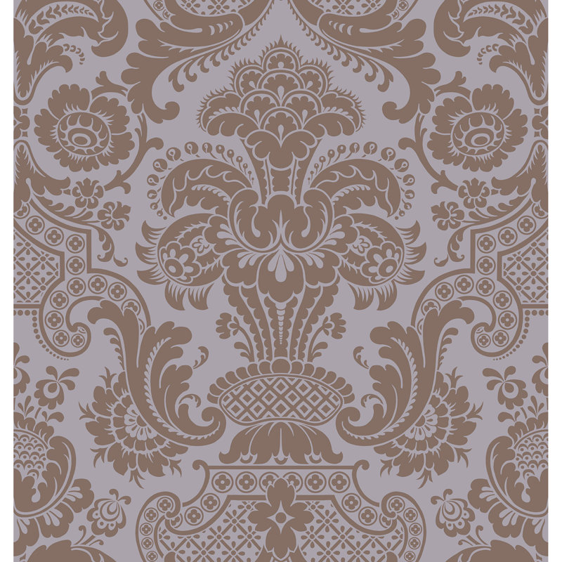 Mariinsky Damask Wallpaper Roll, Lilac