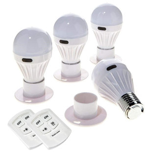 4 Pack Alltro Bulb Portable Wireless COB LED Light Bulb With Remote