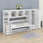 Lit escamotable simple avec garde-robe, armoire et bureau-538531633