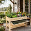 Jardinière surélevée 48 x 23 x 31,1 pouces avec plateau de collecte d'eau, tablette de rangement et doublure de protection Raised Garden Bed