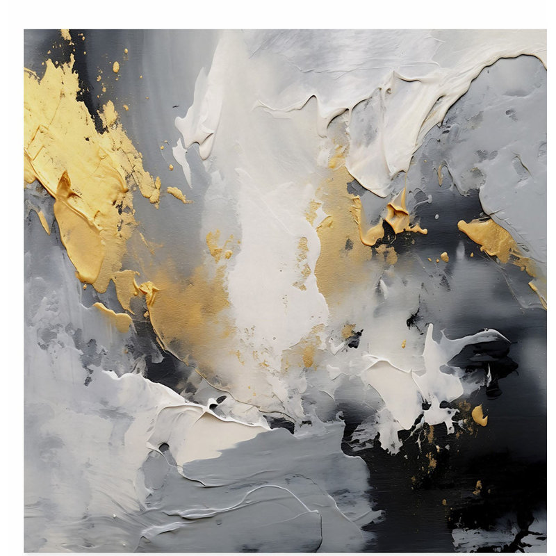Reproduction d'art abstraite, transitionnelle et chromatique abstraite, H 14 po x l 14 po