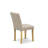 Abbott Parson Dining Chairs - Light Tan Linen Fabric Padded Dinette Chairs, Set of 2, Oak-291776892-291776888