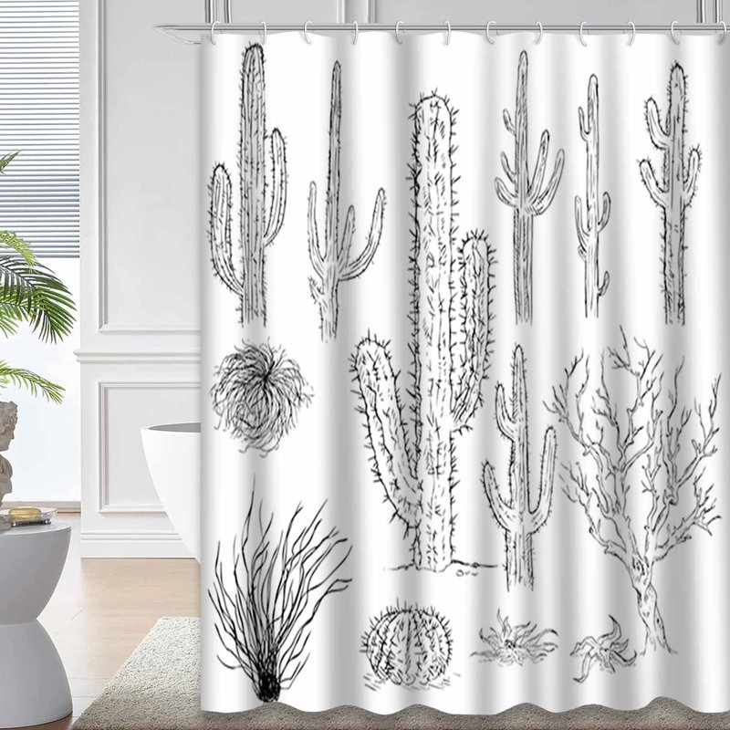 Rideau de douche imperméable avec 12 crochets, L 72 po x l 84 po
