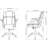 Soho Flip Armrest Mid-back Leather Chair