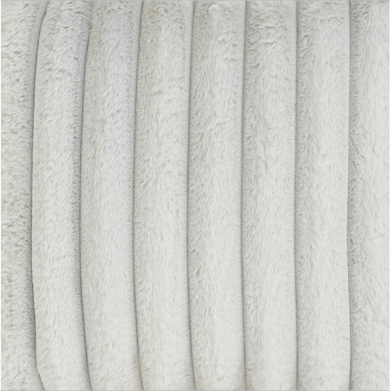 Méridienne 40 po Minky Dove, Polyester gris clair