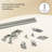 5/8" Diameter Adjustable Double Curtain Rods with Octagonal Finials, -1993957480-1993957491