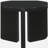 Harrison Black Round Solid Wood End Table