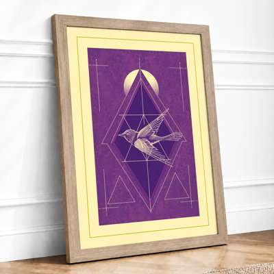 Crystalline Flight Art Deco - Framed Print
