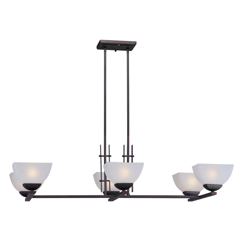 Mcroberts 6 - Light Antique Bronze Kitchen Island Pendant, Antique Bronze