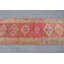 Tapis turcs, tapis de couloir 2,5 po x 12,7 pi, tapis rétro, tapis en laine rose, tapis de cuisine