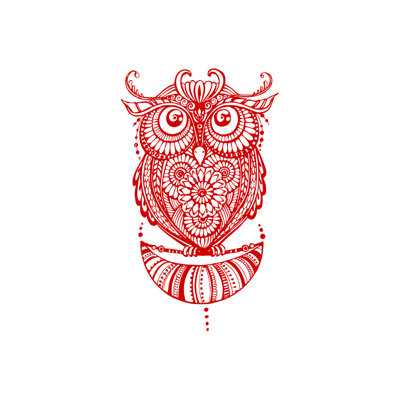 Décalcomanie murale hibou Shelia