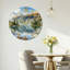 "Mountain Lake", horloge murale en verre-1753660737