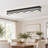 1-Light 45.28" Black LED Dimmable Flush Mount