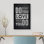 «Do What You Love What You Do», reproduction sur toile
