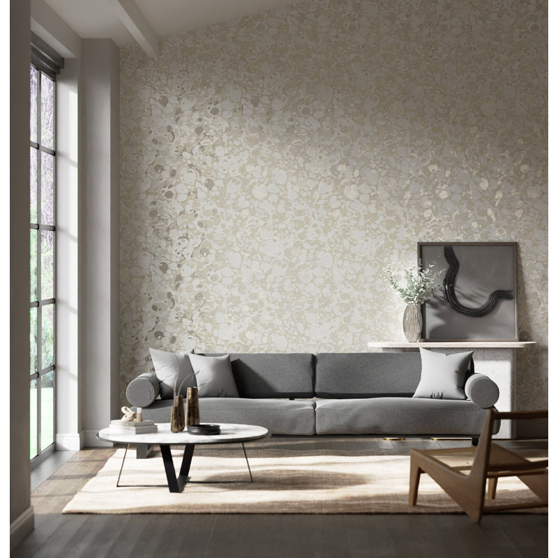 Marble Wallpaper, Awakening/Oyster/Champagne