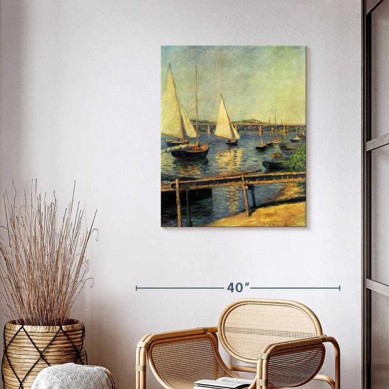 Voiliers à Argenteuil, 35" H x 28" W