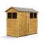 Modular Apex Garden Shed  8X4 With Windows